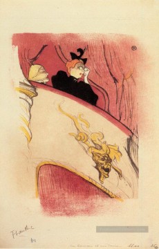  Lautrec Tableau - la boîte au masque guildé 1893 Toulouse Lautrec Henri de